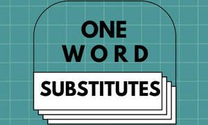 ONE WORD SUBSTITUTION